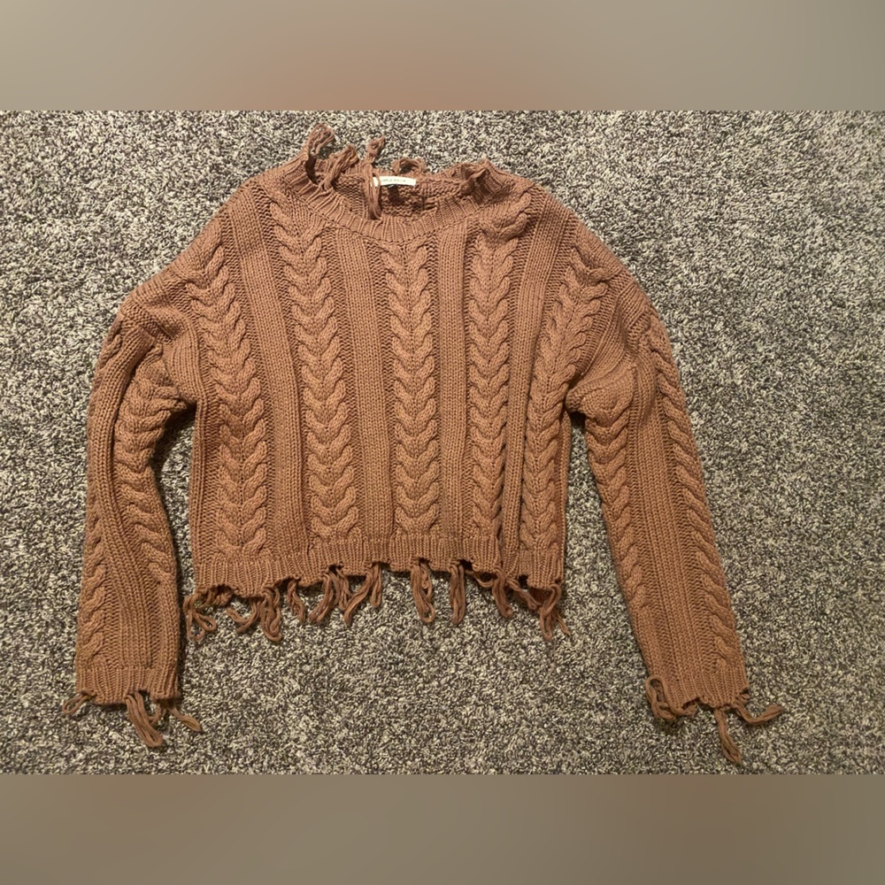 mauve sweater